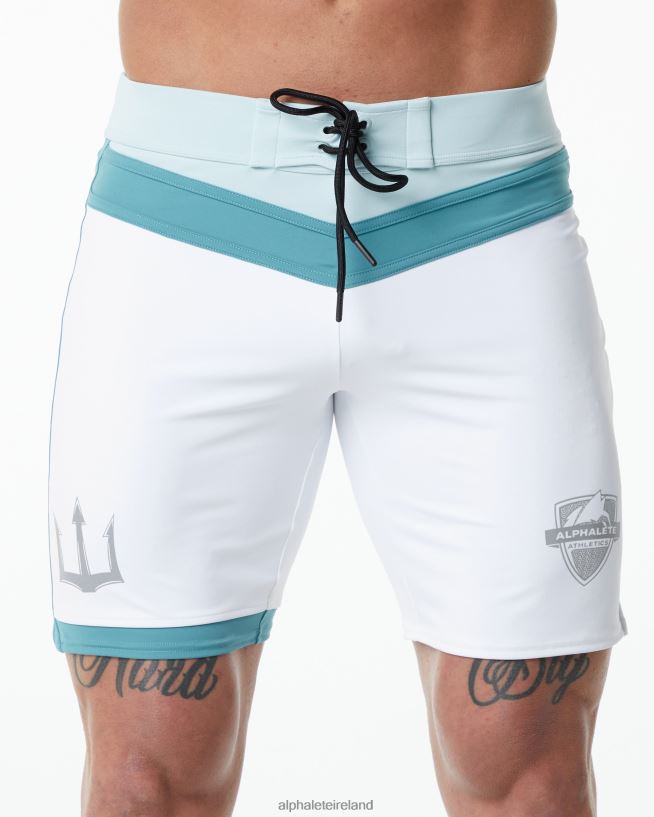 Clothing IE Alphalete Men Trident Competition Short White 2L4400743