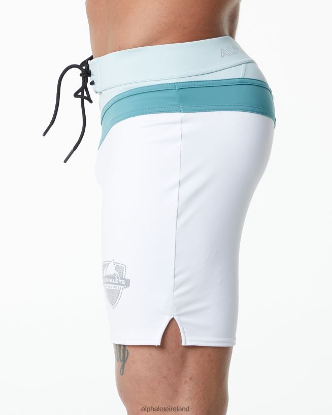 Clothing IE Alphalete Men Trident Competition Short White 2L4400743
