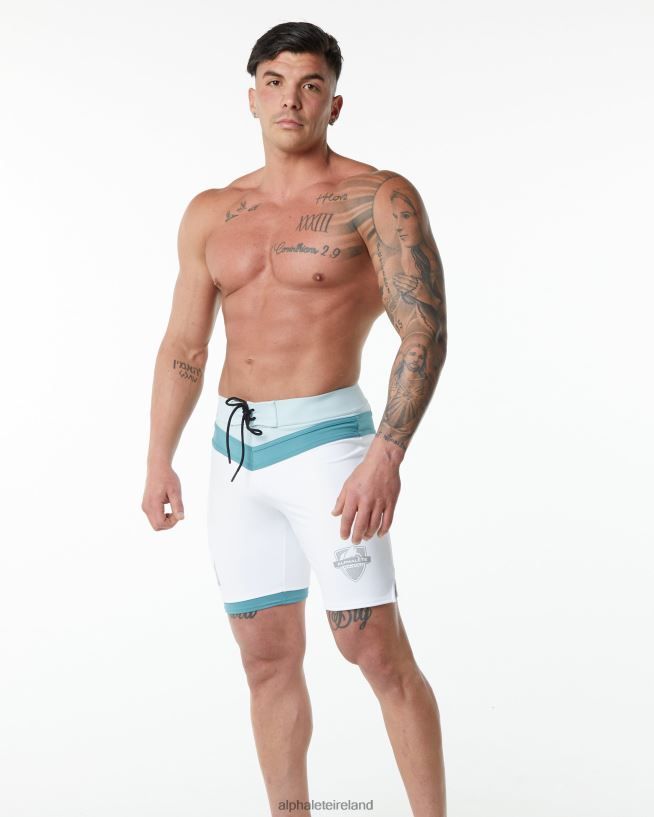 Clothing IE Alphalete Men Trident Competition Short White 2L4400743