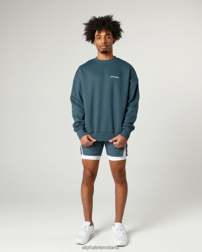 Clothing IE Alphalete Men Classic Crew Ocean Blue 2L4400632