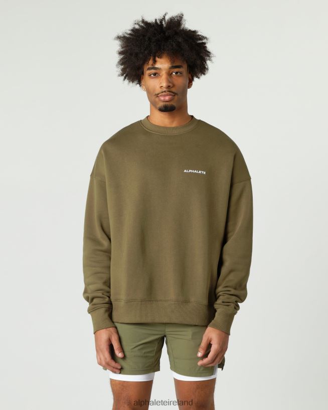 Clothing IE Alphalete Men Classic Crew Willow Green 2L4400631