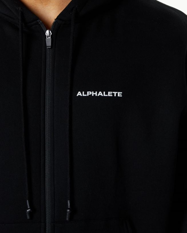 Clothing IE Alphalete Men Classic Full-Zip Jacket Black 2L4400645