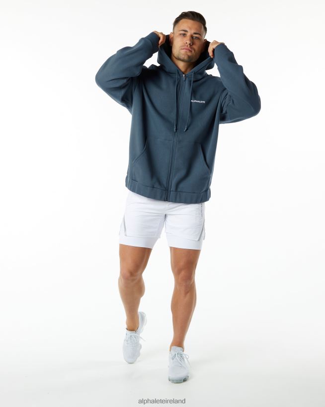 Clothing IE Alphalete Men Classic Full-Zip Jacket Whale Blue 2L4400644