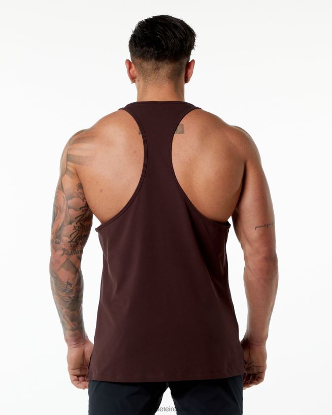 Clothing IE Alphalete Men Emblem Stringer Burgundy Red 2L4400606