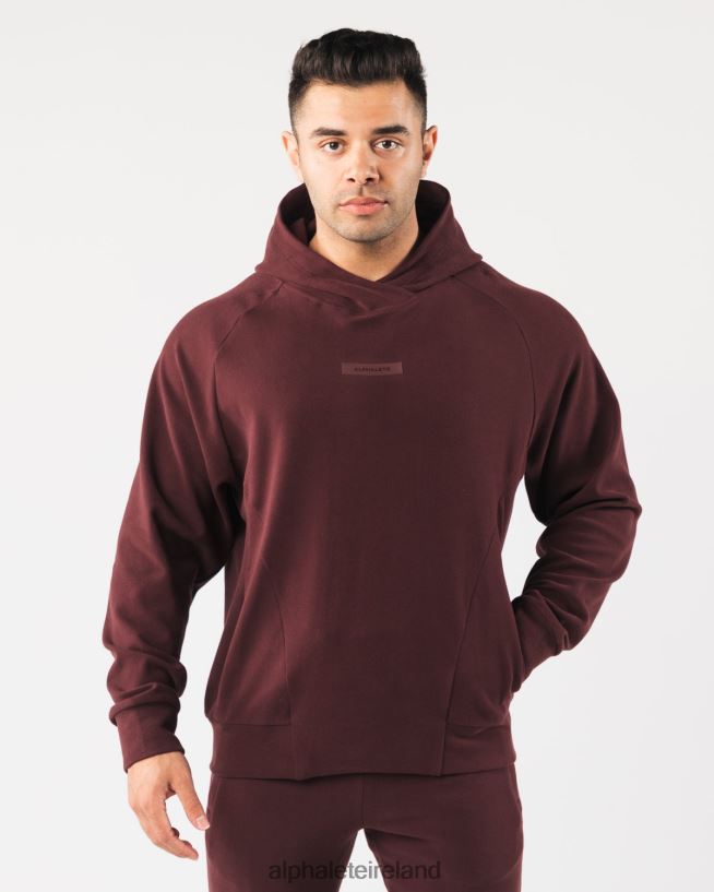 Clothing IE Alphalete Men Identity Pro Hoodie Sangria Red 2L4400624