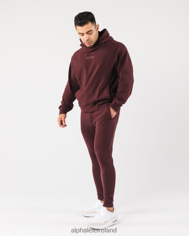 Clothing IE Alphalete Men Identity Pro Hoodie Sangria Red 2L4400624