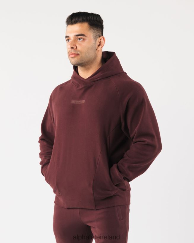 Clothing IE Alphalete Men Identity Pro Hoodie Sangria Red 2L4400624