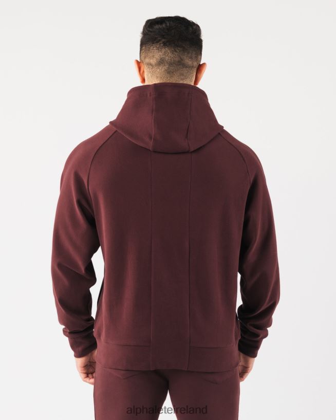 Clothing IE Alphalete Men Identity Pro Hoodie Sangria Red 2L4400624