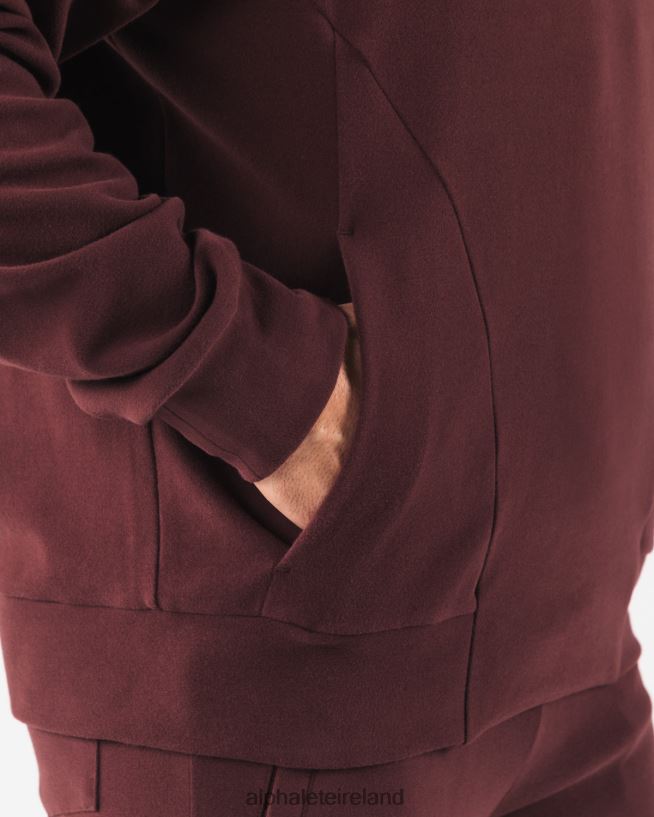 Clothing IE Alphalete Men Identity Pro Hoodie Sangria Red 2L4400624