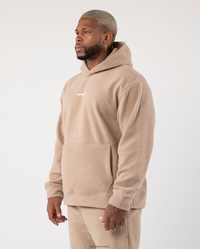 Clothing IE Alphalete Men King Hoodie Linen Brown 2L4400617