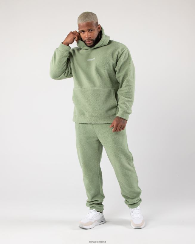 Clothing IE Alphalete Men King Hoodie Sage Green 2L4400618