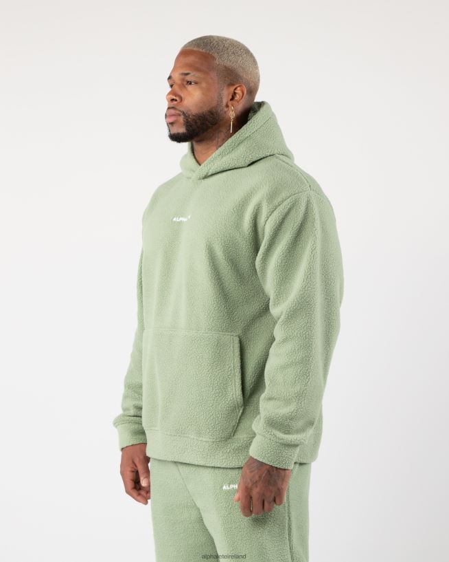 Clothing IE Alphalete Men King Hoodie Sage Green 2L4400618