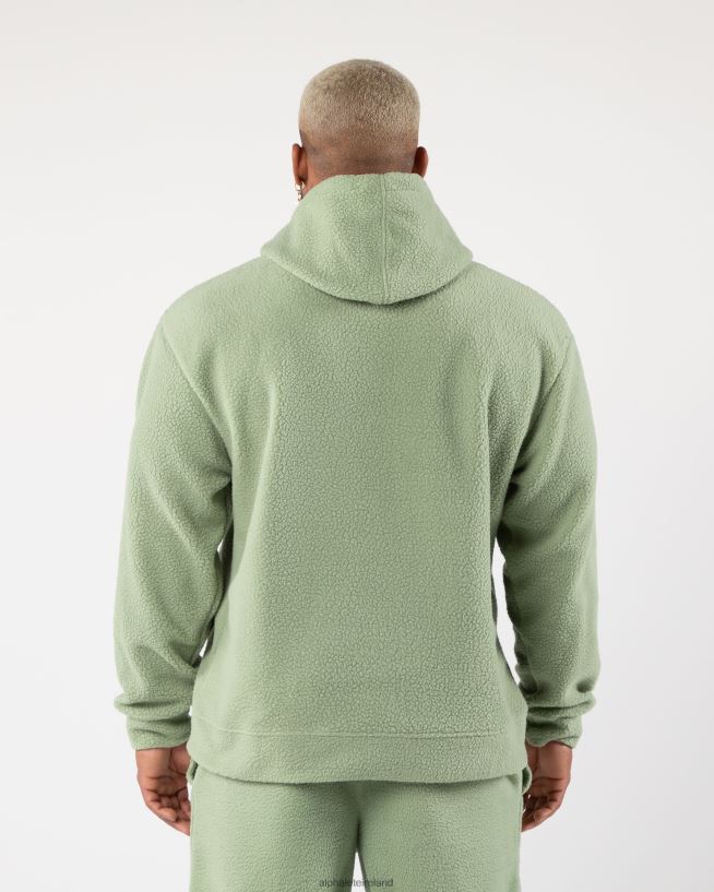 Clothing IE Alphalete Men King Hoodie Sage Green 2L4400618