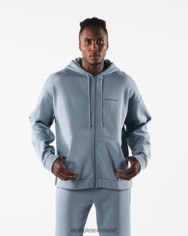 Clothing IE Alphalete Men Origin Full-Zip Jacket Iceberg Blue 2L4400612