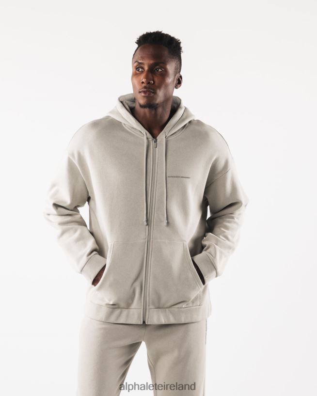 Clothing IE Alphalete Men Origin Full-Zip Jacket Overcast Grey 2L4400609
