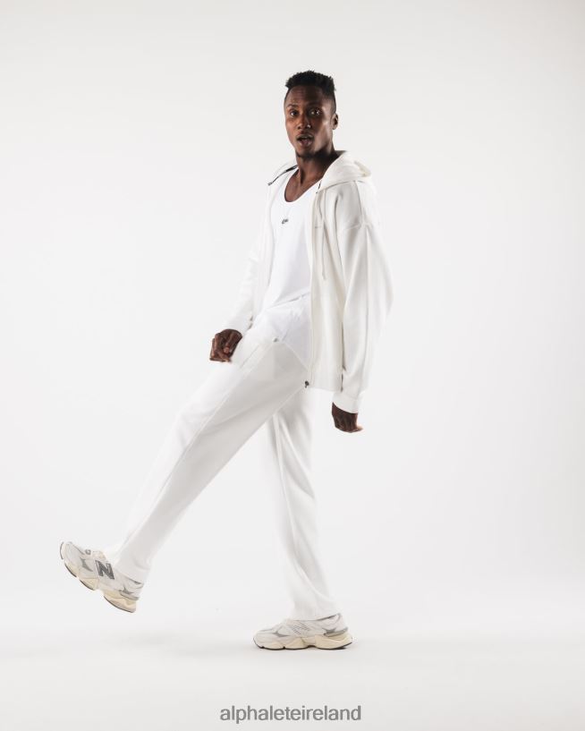 Clothing IE Alphalete Men Origin Full-Zip Jacket White 2L4400608