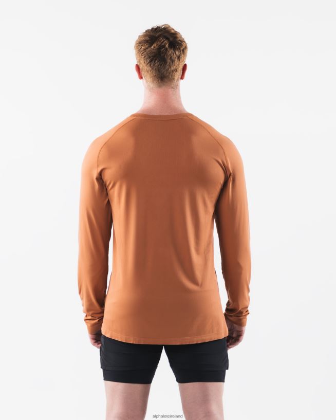 Clothing IE Alphalete Men AA Airtech LS Tee Alloy Orange 2L4400513