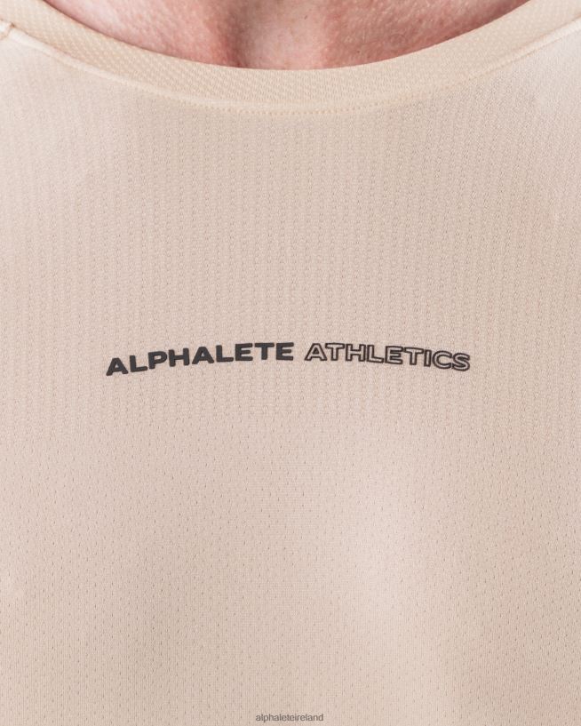 Clothing IE Alphalete Men AA Airtech LS Tee Beige Brown 2L4400511