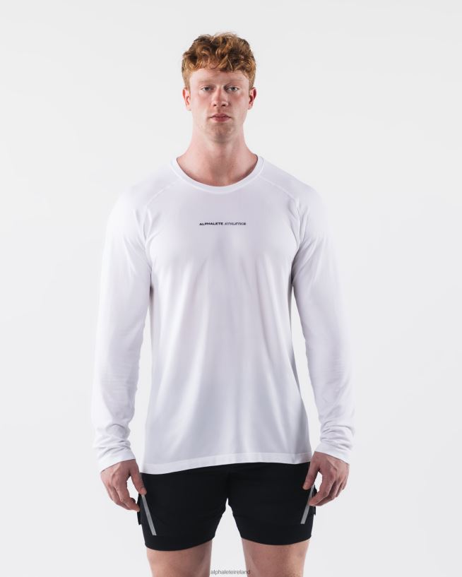 Clothing IE Alphalete Men AA Airtech LS Tee White 2L4400509