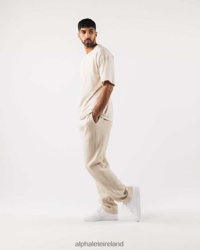 Clothing IE Alphalete Men Aligned Tee Sea Salt Brown 2L4400492