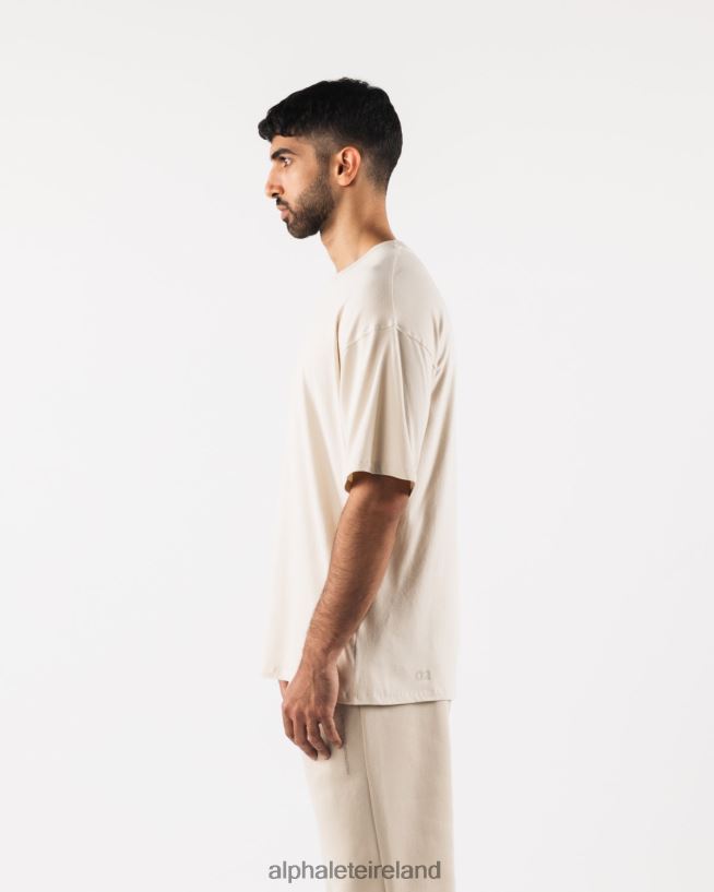 Clothing IE Alphalete Men Aligned Tee Sea Salt Brown 2L4400492