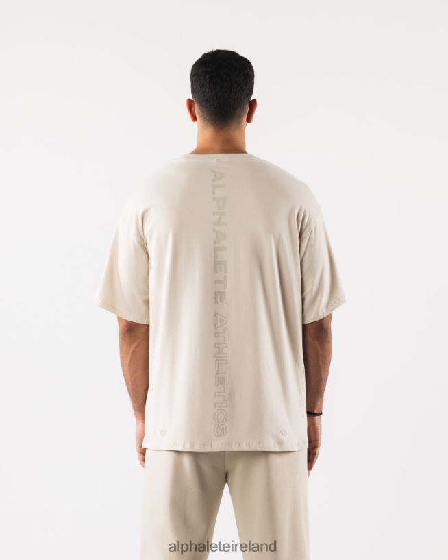 Clothing IE Alphalete Men Aligned Tee Sea Salt Brown 2L4400492