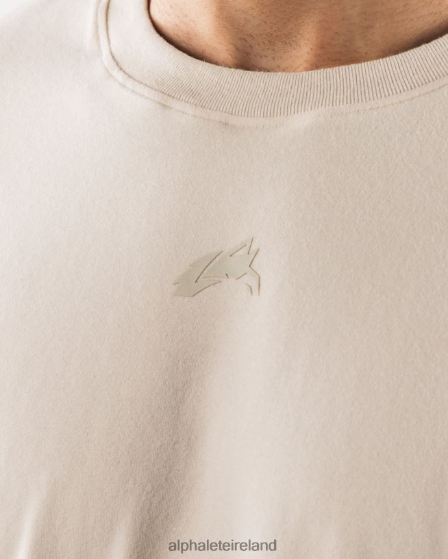 Clothing IE Alphalete Men Aligned Tee Sea Salt Brown 2L4400492