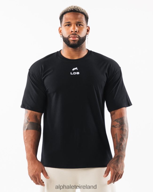 Clothing IE Alphalete Men Brushed Crest Tee Black 2L4400537