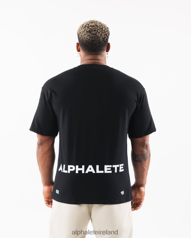 Clothing IE Alphalete Men Brushed Crest Tee Black 2L4400537