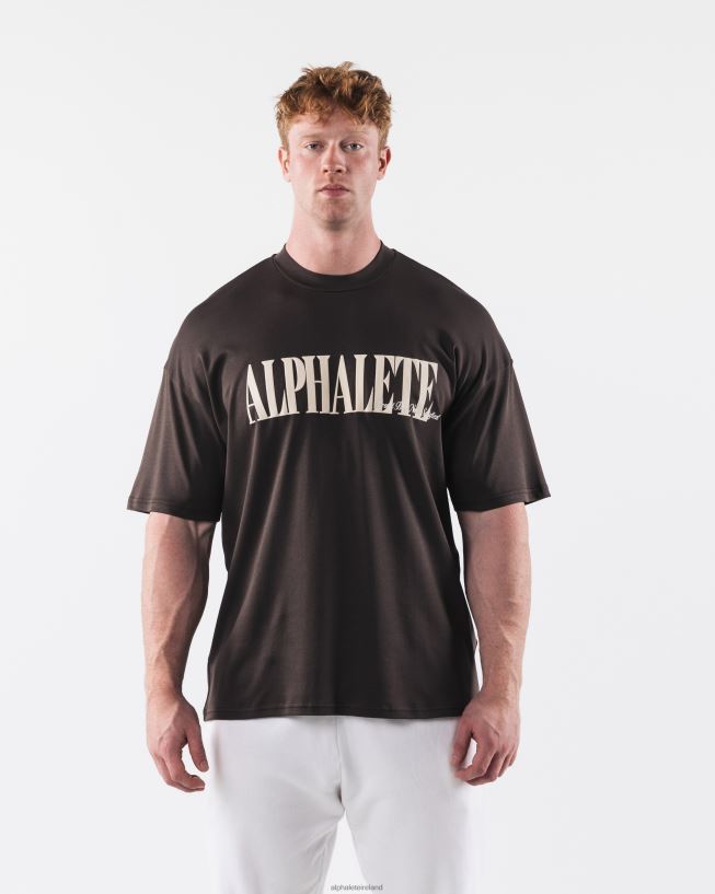 Clothing IE Alphalete Men Republic Tee Turkish Coffee Brown 2L4400505