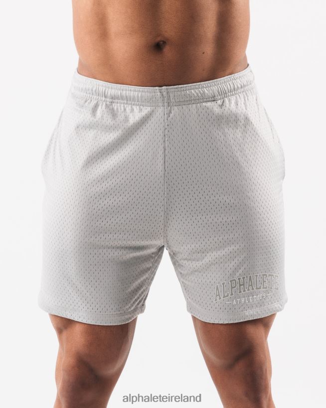 Clothing IE Alphalete Men AA Mesh Short 6" Oyster Grey 2L4400672