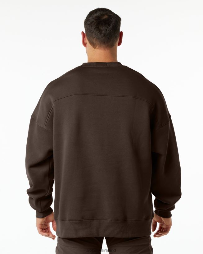 Clothing IE Alphalete Men Classic Crew Fudge Brown 2L4400649