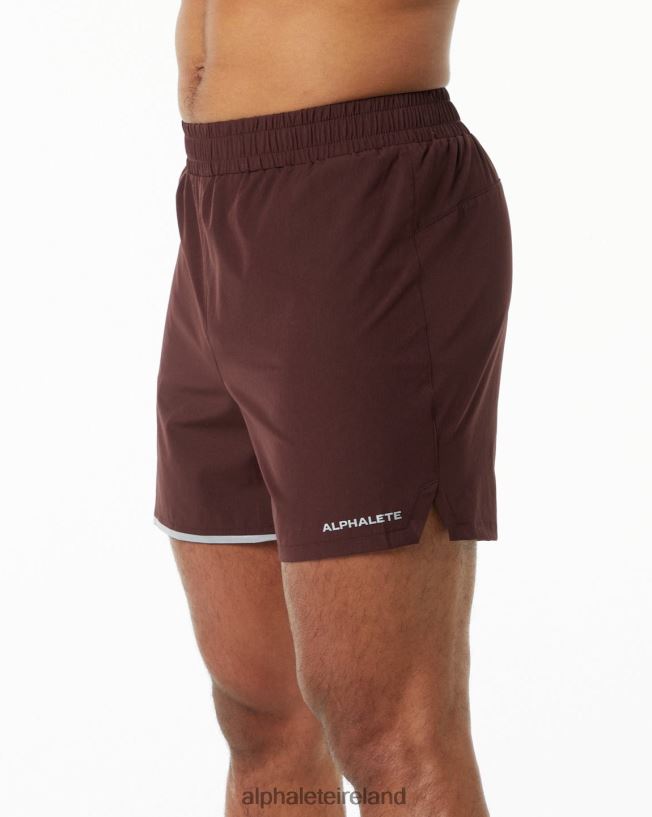 Clothing IE Alphalete Men Core Stride Short 5" Burgundy Red 2L4400700
