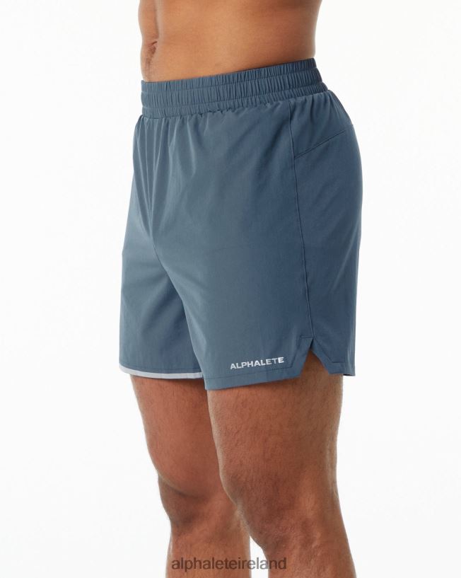 Clothing IE Alphalete Men Core Stride Short 5" Whale Blue 2L4400698