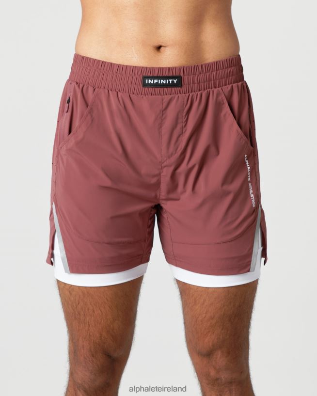 Clothing IE Alphalete Men Infinity Speed Short 5.5" Autumn Red 2L4400685
