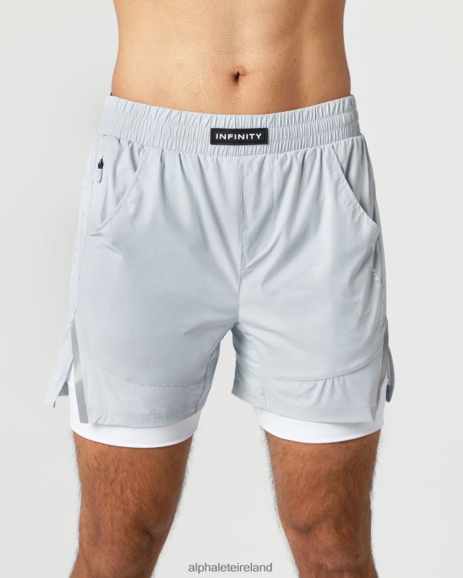 Clothing IE Alphalete Men Infinity Speed Short 5.5" Cloud Grey 2L4400684
