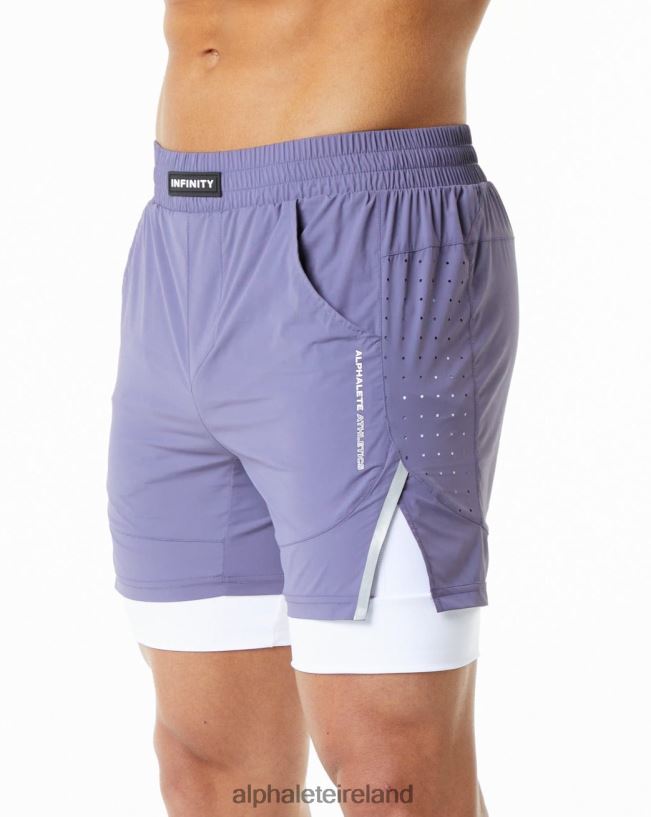 Clothing IE Alphalete Men Infinity Speed Short 5.5" Digital Violet Purple 2L4400701