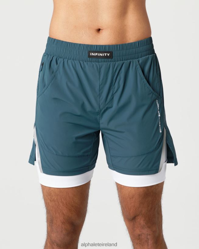 Clothing IE Alphalete Men Infinity Speed Short 5.5" Ocean Blue 2L4400689