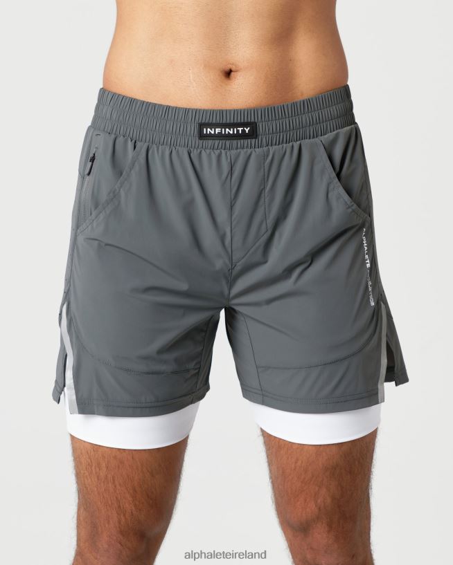 Clothing IE Alphalete Men Infinity Speed Short 5.5" Smoke Grey 2L4400690