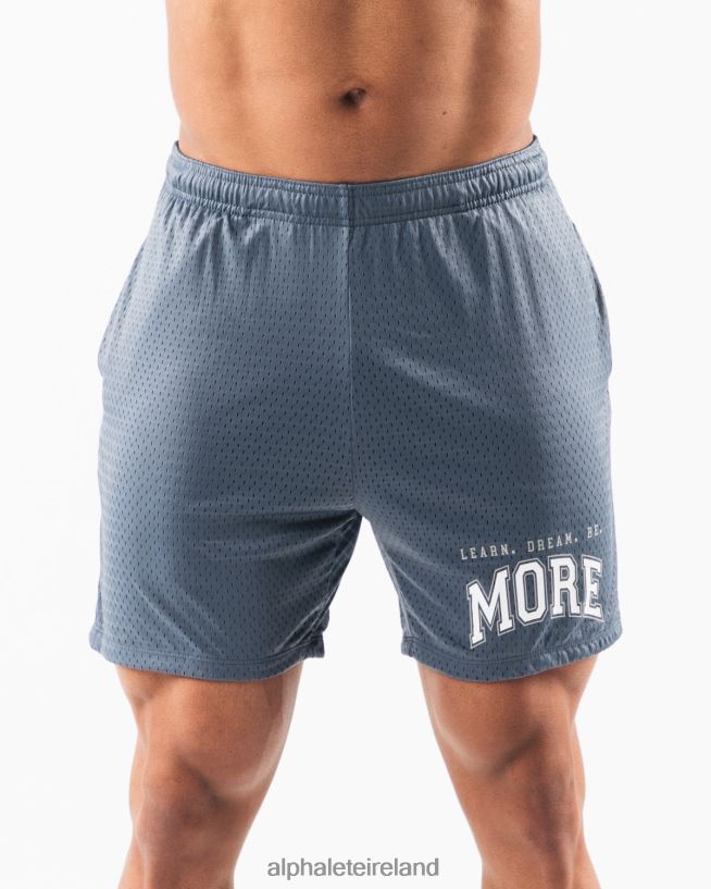 Clothing IE Alphalete Men LDB More Mesh Short 6" Whale Blue 2L4400668