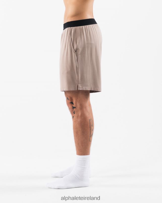 Clothing IE Alphalete Men Lounge Short Mocha Brown 2L4400656