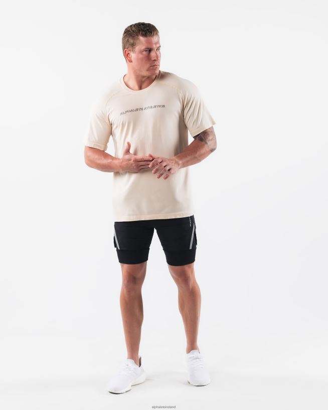 Clothing IE Alphalete Men AA Airtech Tee Beige Brown 2L4400510