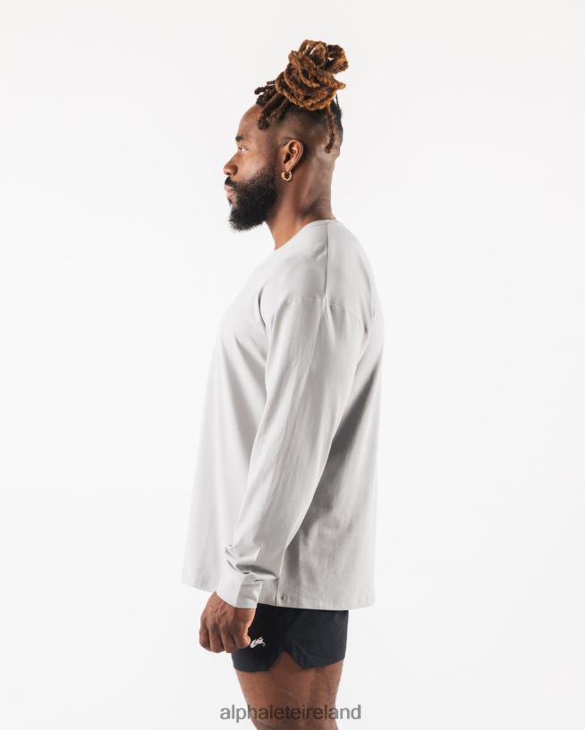 Clothing IE Alphalete Men AA Paisley Print LS Tee Athletic Grey 2L4400530