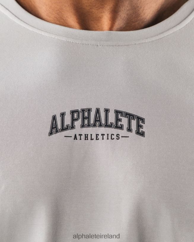 Clothing IE Alphalete Men AA Paisley Print LS Tee Athletic Grey 2L4400530