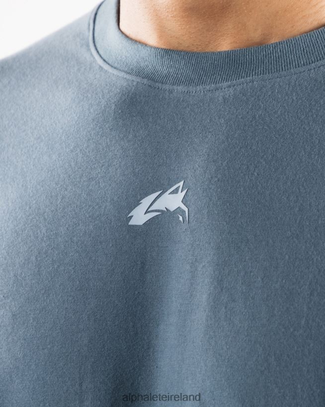 Clothing IE Alphalete Men Aligned Tee Glacier Blue 2L4400497