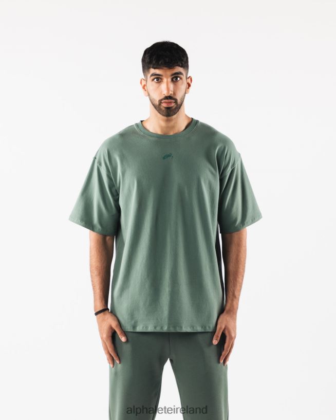 Clothing IE Alphalete Men Aligned Tee Sage Green 2L4400499