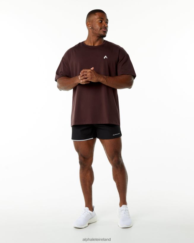 Clothing IE Alphalete Men Emblem Tee Burgundy Red 2L4400551