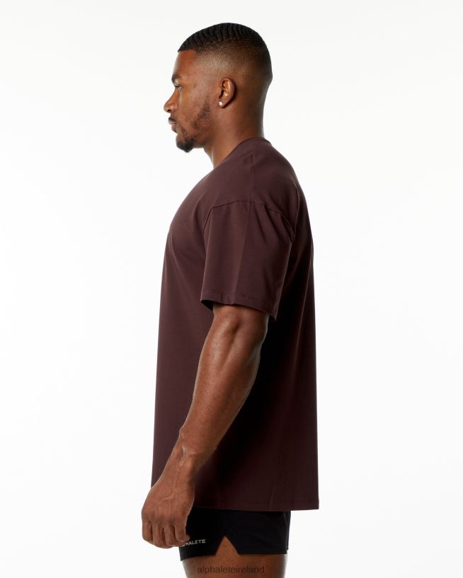 Clothing IE Alphalete Men Emblem Tee Burgundy Red 2L4400551