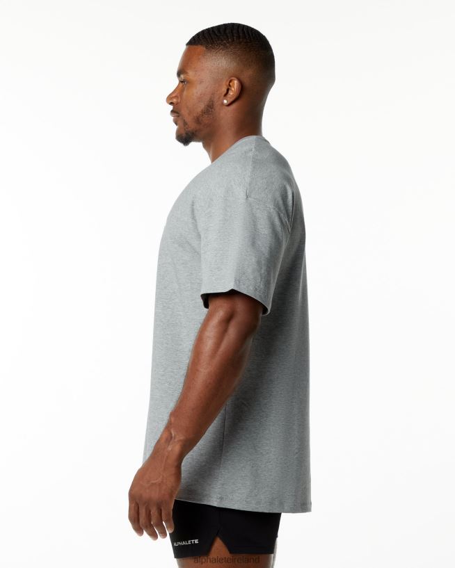 Clothing IE Alphalete Men Emblem Tee Heather Grey 2L4400550