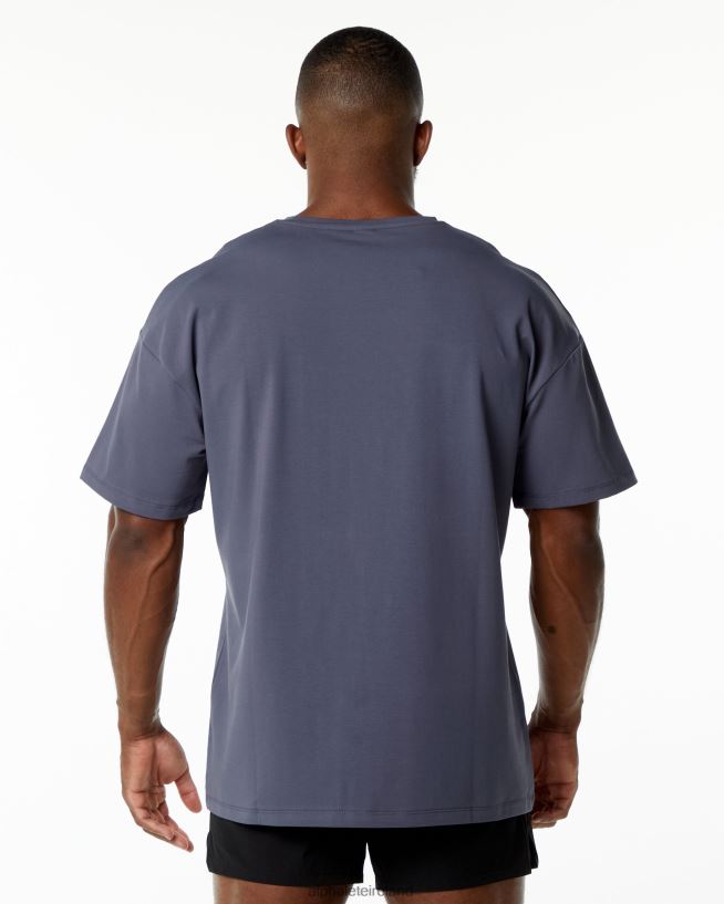 Clothing IE Alphalete Men Emblem Tee Muted Purple 2L4400552